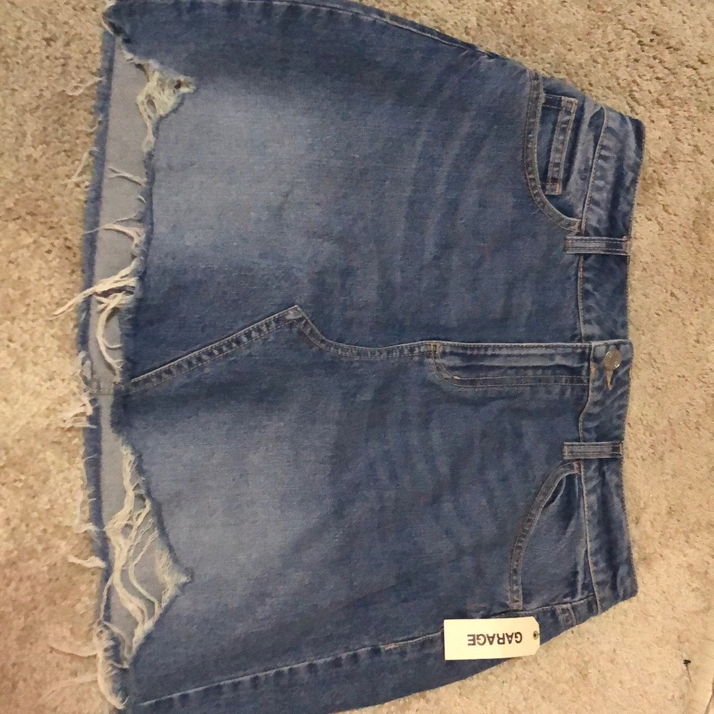 NWT garage jean skirt